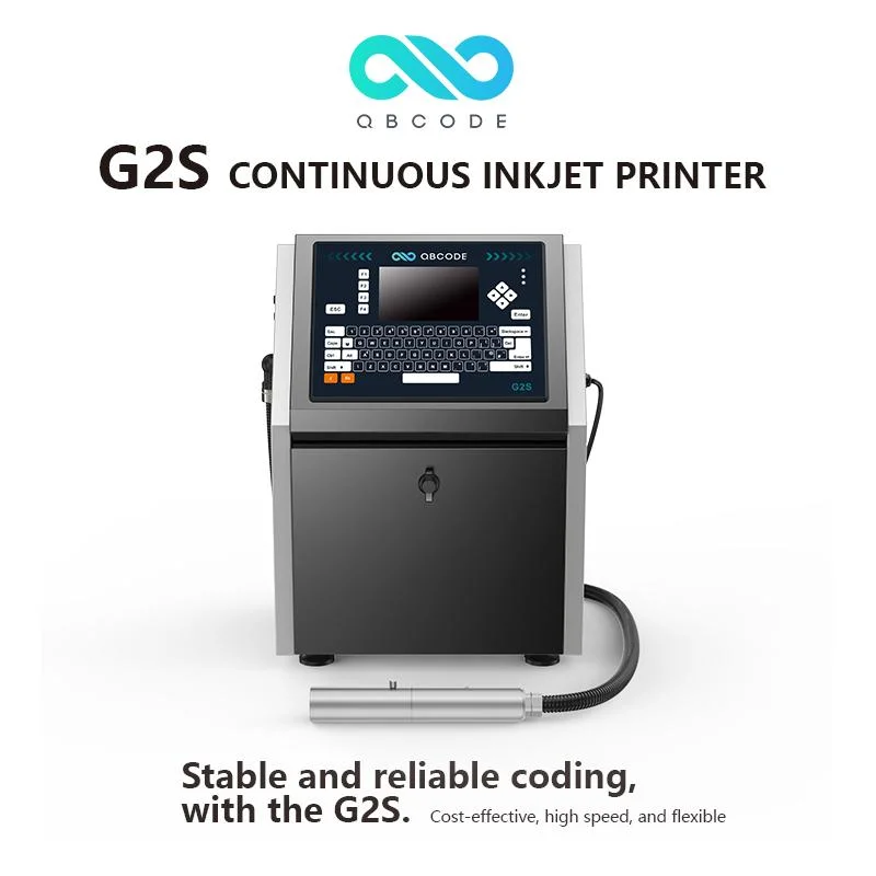 Industrial Inkjet Printing Machine Cij Printer for Easy Operation Industrial (QBCODE-G2S)